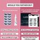 Luxillia Magnetic Eyelashes with Eyeliner 7 Piece Set, Most Natural Looking Magnetic Lashes Kit with Applicator, Best 8D, 3D Look, Reusable Fake Eye Lash, No Glue, Strongest Waterproof Liquid Liner.