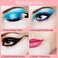 Zhanmai 600 Pieces Eyeshadow Pad Shield Eyeshadow Patches White Eyeshadow Stencils Under Eye Pads Prevent Makeup Residue for Eyelash Extensions Lip Makeup, Half-Moon Shape.