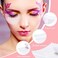 Zhanmai 600 Pieces Eyeshadow Pad Shield Eyeshadow Patches White Eyeshadow Stencils Under Eye Pads Prevent Makeup Residue for Eyelash Extensions Lip Makeup, Half-Moon Shape.