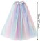 PHOGARY Princess Cape Colorful Princess Cloak, Princess Fancy Dress Halloween Costume Sparkling Sequins Tulle Carnival Birthday Party Cosplay Princess Dress Up for Girls（70cm.