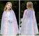 PHOGARY Princess Cape Colorful Princess Cloak, Princess Fancy Dress Halloween Costume Sparkling Sequins Tulle Carnival Birthday Party Cosplay Princess Dress Up for Girls（70cm.