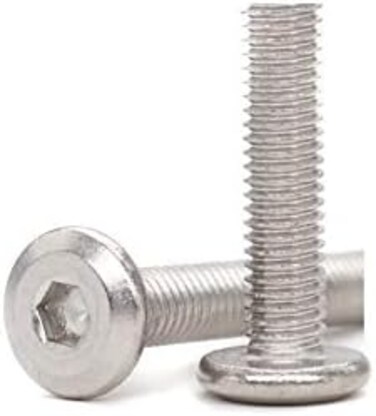 binifiMux 10pcs M6 x 30mm Rivet Countersunk Socket Cap Bolts Screws Connecting 304 Stainless Steel.