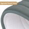Buganda Memory Foam Bathroom Rug Mat 24x16, Extra Soft and Absorbent Bath Mats, Non-Slip and Machine Washable Bath Rugs for Bathroom Floor,Tub and Shower, Grey.