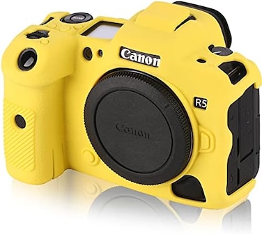 جراب STSEETOP Canon R5، غطاء حماية احترافي من مطاط السيليكون للكاميرا قابل للفصل لكاميرا Canon R5 (أصفر).