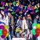 Sumind Glow Party Supplies Neon Party Supplies Set Glow in the Dark Happy Birthday Banner with UV Black Light Reactive Cake Topper Swirls Neon Fluorescent Latex Balloons Neon Stars for Birthday Glow P