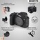 جراب STSEETOP Canon R5، غطاء حماية احترافي قابل للفصل مصنوع من مطاط السيليكون، متوافق مع Canon R5 (أسود).