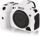 جراب STSEETOP Canon R5، غطاء حماية احترافي قابل للفصل مصنوع من مطاط السيليكون، متوافق مع Canon R5 (أبيض).