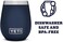 كوب نبيذ YETI Rambler سعة 10 أونصة، معزول بتفريغ الهواء، مصنوع من الفولاذ المقاوم للصدأ مع غطاء MagSlider، لون كحلي.