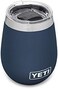 كوب نبيذ YETI Rambler سعة 10 أونصة، معزول بتفريغ الهواء، مصنوع من الفولاذ المقاوم للصدأ مع غطاء MagSlider، لون كحلي.