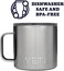 كوب YETI Rambler سعة 14 أونصة، معزول بتفريغ الهواء، مصنوع من الفولاذ المقاوم للصدأ مع غطاء MagSlider، مصنوع من الفولاذ المقاوم للصدأ.