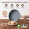 SENSARTE Nonstick Deep Frying Pan Skillet, 10/11/12-inch Saute Pan with Lid, Stay-cool Handle, Chef Pan Healthy Stone Cookware Cooking Pan, Induction Compatible, PFOA Free (10-Inch.
