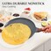SENSARTE Nonstick Crepe Pan, Swiss Granite Coating Dosa Pan Pancake Flat Skillet Tawa Griddle 10-Inch With Stay-Cool Handle, Induction Compatible, PFOA Free (Gray.