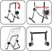 VOVIGGOL Adjustable Tablet Stand Holder, Non-Slip Foldable Holder Cradle Fit for 9-12. 9" Tablets, iPad, Samsung and Kindle Fire, Display Stand Picture Frame Stand for Photos (Large Black.