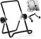 VOVIGGOL Adjustable Tablet Stand Holder, Non-Slip Foldable Holder Cradle Fit for 9-12. 9" Tablets, iPad, Samsung and Kindle Fire, Display Stand Picture Frame Stand for Photos (Large Black.