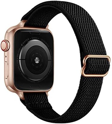 SICCIDEN Slim Stretchy Solo Loop Bands Compatible with Apple Watch Band 41mm 40mm 38mm 49mm 46mm 45mm 44mm 42mm, Women Elastics Nylon Thin Band for iWatch Ultra 2/1 SE2 SE Series 10 9 8 7 6 5 4 3 2 1.