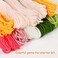 Pllieay 3 Set Punch Needle Embroidery Starter Kits Include Instruction, Punch Needle Fabric with Pattern, Yarns, Embroidery Hoops for Rug-PunchPinch Needle.