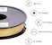 eSUN 3D Printer Filament PVA, 1. 75mm, 0. 5KG Spool, Natural, Water Soluble, Support Material for Complex Prints.