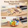 GAMENOTE Rotating Art Supplies Organizer - Lazy Susan Office School Supply for Kids Desk Organization and Storage Homeschool Craft Caddy Classroom (Large.