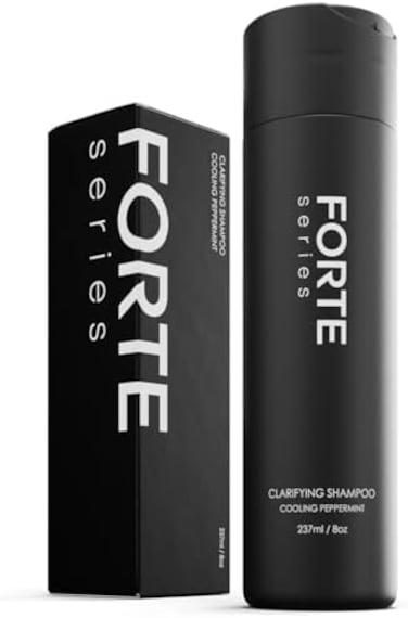 Alex Costa Forte Series Clarifying Shampoo For Men - Intense Cleaning of Dirt, Oils, and Product Buildup - Detoxing Formula - For Oily Hair - Peppermint Oil - Sulfate and Paraben Free (8 Fl Oz.