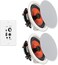 Herdio 6. 5 Inch Ceiling Speakers Bluetooth (Pairs320 Watt Flush Mount in Wall Amplifier Receiver Perfect for Indoor HomeCovered Outdoor Porch.