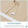 RYB HOME Door Curtains Blackout - Self Stick Tie Up Shades Tricia Door Window Curtain Blinds Light Block Insulating Sidelight Drapes, W 26 x L 69 inches, 1 Panel, Biscotti Beige.