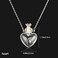 IVYRISE 1PC Clear Heart Vial Perfume Bottle Necklaces Stainless Steel Chain Make a Wish blood vial necklace Women Jewelry.
