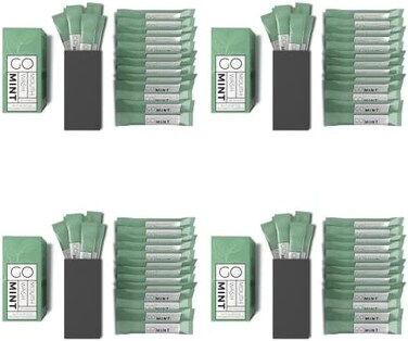 Exershield GO Travel Size Mouthwash, Single use Mint mouthwash, 80 Packets. Airline Friendly, Great for Airbnb's, Hotels, spas. Liquid Mint Travel mouthwash.