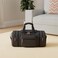 Sucipi Canvas Travel Duffel Bag Weekender Bag with Shoe Compartment Overnight Bag Carry on Bag for airplanes with Toiletry Bags for Men, Dark Grey, No Wheel.