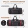 Sucipi Canvas Travel Duffel Bag Weekender Bag with Shoe Compartment Overnight Bag Carry on Bag for airplanes with Toiletry Bags for Men, Dark Grey, No Wheel.