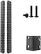Jingchengmei 10U Steel Rack Rails Pair with Hardware- 2 Pieces (10U, Black.