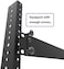 Jingchengmei 6U Steel Rack Rail Set (2 Pcswith Screws (6U, Black.