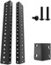 Jingchengmei 6U Steel Rack Rail Set (2 Pcswith Screws (6U, Black.