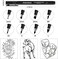 Piochoo Calligraphy Pens,Hand Lettering Pens,8 Size Calligraphy Brush Pen Set for Lettering,Beginners,Artists,calligraphy markers,Soft and Fine Tip,Black Ink Drawing Pens for Scrapbooking,Sketching.