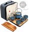 No/Brand Ceramic Kungfu Tea Set,Chinese Tea Set,Contains Tea Tray and Bag,Tea Sets for Women/Man/Adults,Suitable for Parties and Travel,with Tea Strainer-Stainless.