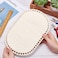 PH PandaHall Wooden Basket Bottom, 11. 8 x 7. 6 Inch Oval Wooden Base Shaper Blank Crochet Base for Thick Yarn DIY Knitting Basket Weaving Supplies Home Decor Purse Making, 8mm Hole.