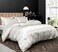 P Pothuiny 5 Pieces Satin Duvet Cover Full/Queen Size Set, Luxury Silky Like Ivory White Duvet Cover Bedding Set with Zipper Closure, 1 Duvet Cover4 Pillow Cases (No Comforter.