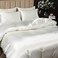 P Pothuiny 5 Pieces Satin Duvet Cover Full/Queen Size Set, Luxury Silky Like Ivory White Duvet Cover Bedding Set with Zipper Closure, 1 Duvet Cover4 Pillow Cases (No Comforter.