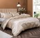 P Pothuiny 5 Pieces Satin Duvet Cover Full/Queen Size Set, Luxury Silky Like Taupe Duvet Cover Bedding Set with Zipper Closure, 1 Duvet Cover4 Pillow Cases (No Comforter.