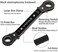 DURATECH 5 Pc Double Offset Box End Reversible Ratcheting Wrench Set, SAE, Heavy-duty, Matte Chrome Plated, Ratchet Spanner Crooked for Narrow Spaces (1/4 - 7/8 inch.
