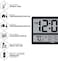 SHARP Atomic Clock - Never Needs Setting. &ndash;Easy to Read Numbers - Indoor/Outdoor Temperature, Wireless Outdoor Sensor - Battery Powered - Easy Set-Up. (4" Numbers.