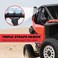 KEMIMOTO UTV Grab Handles, Heavy Duty Nylon UTV Hand Grips Fit 1. 5-2 inches Roll Bar Compatible with Polaris RZR, Can-Am X3, Kawasaki Mule Teryx, Talon, Wildcat 2 PCS Red.