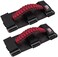 KEMIMOTO UTV Grab Handles, Heavy Duty Nylon UTV Hand Grips Fit 1. 5-2 inches Roll Bar Compatible with Polaris RZR, Can-Am X3, Kawasaki Mule Teryx, Talon, Wildcat 2 PCS Red.