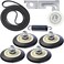 Lunarlipes Upgraded Dryer Rollers Kit Compatible with LG Kenmore Dryers Parts Includes Drum Roller 4581EL2002C Dryer Belt 4400EL2001A and Idler Pulley 4561EL3002A, Figures 5 and 6 are Fit Models.