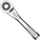 SabreCut 4 Piece MRSC01K1 Mini Micro Ratchet 1/4" Hex Stainless Steel Professional 72 Tooth Gear Hand Ratchet Wrench with 32mm PH2 PZ2 Screwdriver Impact Bits and a Magnetic 60mm Impact Bit Holder.