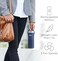 Pure Enrichment PureZone Mini Portable Air Purifier - Cordless True HEPA Filter Cleans AirEliminates 99. 97% of Dust, Odors,Allergens Close to You - Cars, School,Office (Blue.
