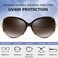 FEISEDY Women Oversized Polarized Sunglasses Ladies Large Shades Classic Fox Sunglasses B2730.