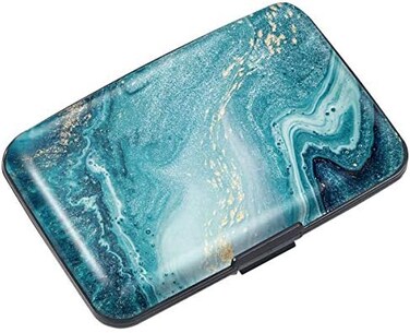 Coco Rossi Mini Credit Card Holder for Women or Men,RFID Blocking Slim Hard Card Case ID Case Travel Wallet.