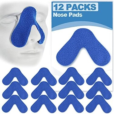 Medihealer 12 Pack Nose Pads- Comfort Nose Pad for Avoiding Leaks, Red Mark, Pressure on Nose Bridge, Can Be Trimmed , Great Value Supplies.