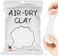 Cutedeer Air Dry Clay - White, 1. 1lb Soft Foam Modeling Magic Clay, Ultra Light Clay DIY Creative Molding Clay for Preschool Education ArtsCrafts(1. 1lb - 1 Pack, White.