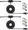 ACEIRMC 2pcs FM Radio Antenna FM Dipole Antenna FM Antenna for Stereo Receiver Indoor Pioneer Onkyo Yamaha Marantz Bose Wave Music System FM Radio Home Stereo Receiver AV Audio Vedio Home Theater Rece